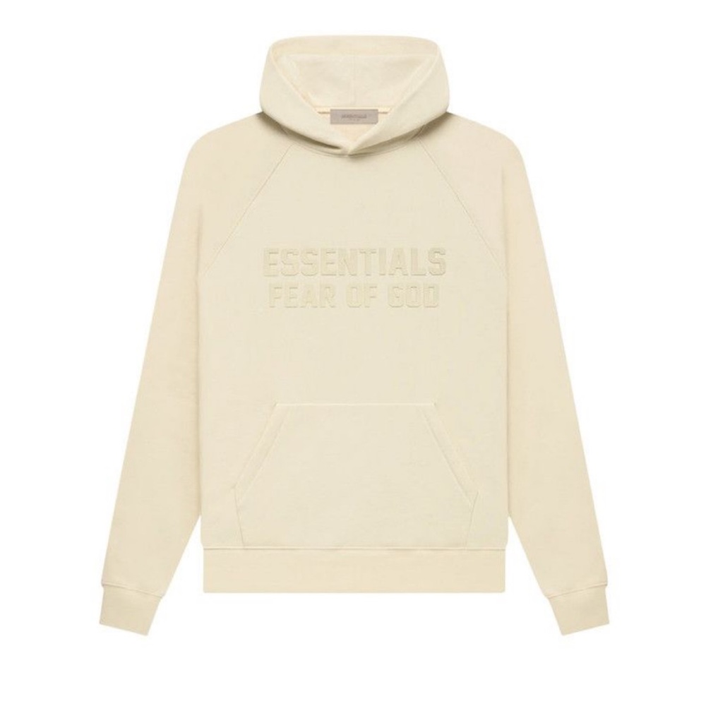 •Fear of God Essentials Egg Shell Hoodie•